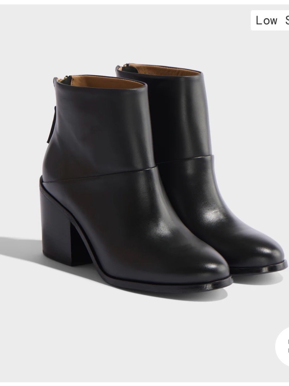 Nisolo Dari Black Leather Pointed Ankle Boots for Women- size 10